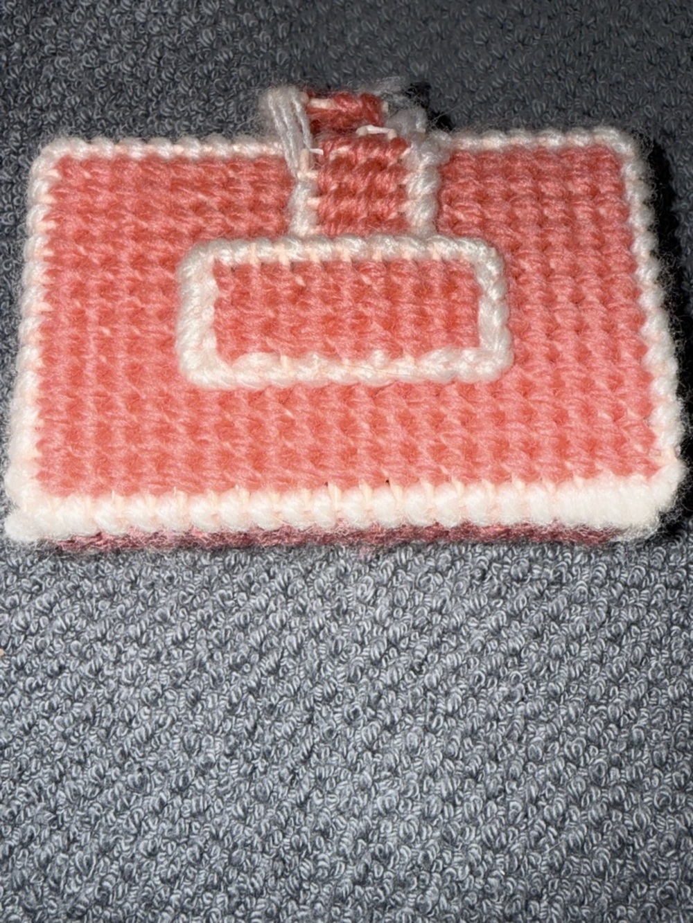 Handmade  Needlepoint Earring & Pin Organizer w/Vintage earrings - Picture 4 of 5